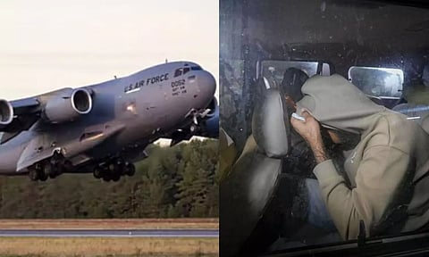 கால்களில் மாட்டிய சங்கிலி.. கைகளில் பூட்டிய விலங்கு.. நாடு கடத்தப்பட்ட இந்தியர்களின் வேதனை