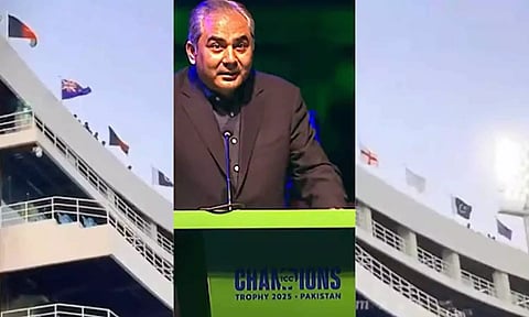 கராச்சி மைதானத்தில் இந்திய கொடி மிஸ்ஸிங்.. விளக்கம் அளித்த பாகிஸ்தான் கிரிக்கெட் வாரியம்