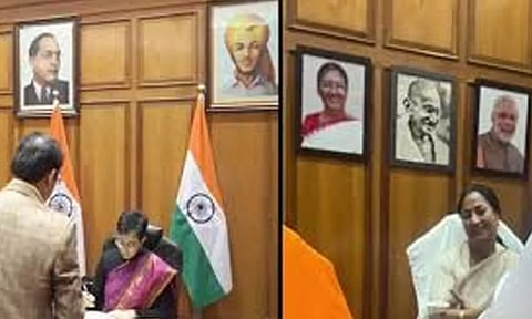 டெல்லி முதலமைச்சர் அறையில் அம்பேத்கர், பகத் சிங் புகைப்படங்கள் நீக்கம்- அதிஷி கண்டனம்