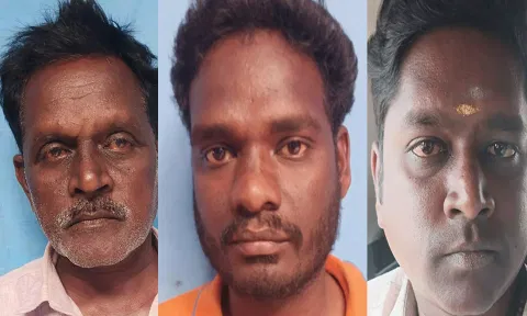 ரோடு ரோலரையே லாரியில் தூக்கி கடத்தி சென்ற கும்பல்