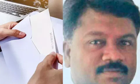 இந்தி திணிக்கப்படுவதை கண்டித்து அரசு பள்ளி இளநிலை உதவியாளர்  ராஜினாமா