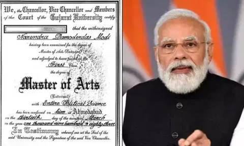 பிரதமர் மோடியின் பட்டப்படிப்பு சான்றிதழை நீதிமன்றத்தில் காட்டுகிறோம், ஆனால் - டெல்லி பல்கலைகழகம்