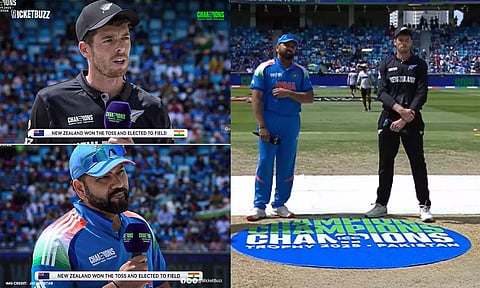 சாம்பியன்ஸ் டிராபி: இந்தியாவுக்கு எதிரான போட்டியில் நியூசிலாந்து பந்துவீச்சு தேர்வு