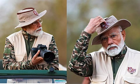 கிர் தேசிய பூங்காவை பார்வையிட்டார் பிரதமர் மோடி