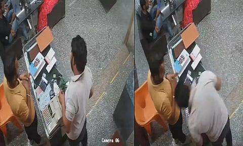 ஓட்டலில் பில் கொடுக்கும்போது மாரடைப்பால் அப்படியே சரிந்து உயிரை விட்ட இளைஞர்.. பதறவைக்கும் வீடியோ