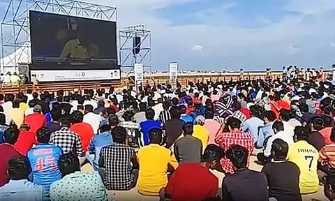 மெரினா, பெசன்ட்நகர் கடற்கரையில் திரையிடப்படும் இந்தியா, நியூசிலாந்து போட்டி