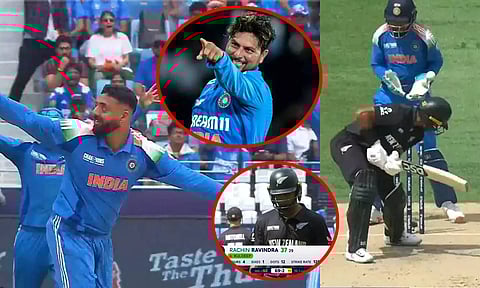 வருண் சூழலில் சிக்கிய வில் யங்.. ரச்சின் ரவீந்திரா, வில்லியம்சனை தூக்கிய குல்தீப்