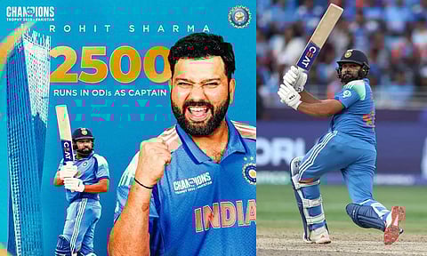 ஒருநாள் போட்டிகளில் கேப்டனாக 2,500 ரன்களை நிறைவு செய்தார் ரோகித்