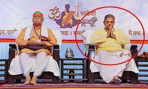 இந்தியாவை 'பாரத்' என்றுதான் அழைக்க வேண்டும் - ஆர்.எஸ்.எஸ். பொதுச்செயலாளர் சர்ச்சை பேச்சு