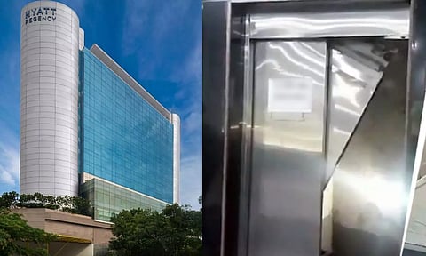 பழுது பார்க்கும்போது விபரீதம்- லிப்ட் அறுந்து விழுந்ததில் உடல் நசுங்கி ஊழியர் உயிரிழப்பு