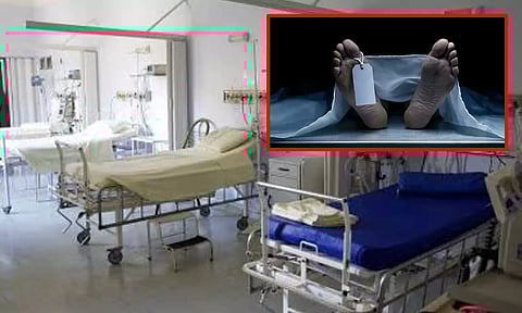 மகன் இறந்த துக்கம் தாளாமல் மருத்துவமனையின் 2வது மாடியில் இருந்து குதித்த தாய்