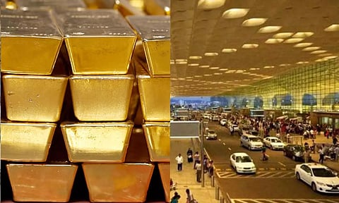 விமான நிலையத்தில் 7½ கிலோ கடத்தல் தங்கம் பறிமுதல்