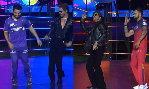 ஐபிஎல் தொடக்க விழா: மேடையில் ஷாருக்கான் உடன் ஆட்டம் போட்ட விராட் கோலி, ரிங்கு சிங்