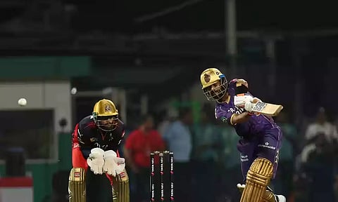 ஆர்.சி.பி.க்கு எதிராக அரைசதம் விளாசிய ரகானே