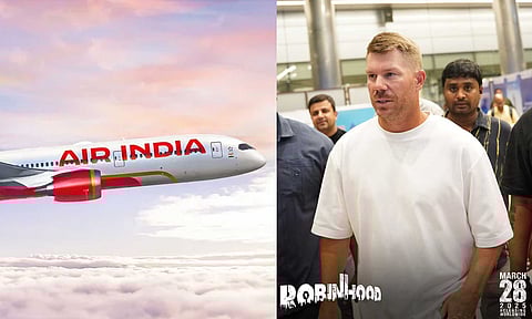 ஏர் இந்தியா விமானத்தில் மணிக்கணக்கில் காக்க வைக்கப்பட்டேன் - கொந்தளித்த வார்னர்