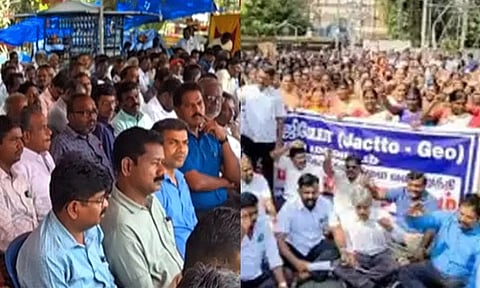 10 அம்ச கோரிக்கைகளை வலியுறுத்தி ஜாக்டோ- ஜியோ உண்ணாவிரத போராட்டம்