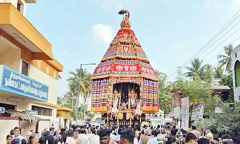 ஒப்பிலியப்பன் கோவிலில் இன்று பங்குனி பிரமோற்சவ விழா தேரோட்டம்