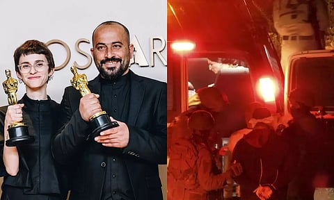 ஆஸ்கார் விருது வென்ற பாலஸ்தீனிய இயக்குநர் மீது தாக்குதல்..   இஸ்ரேலிய ராணுவத்தால் சிறைபிடிப்பு!
