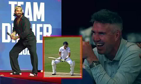 VIDEO: கெவின் பீட்டர்சனின் பேட்டிங் ஸ்டைலை ரீகிரியேட் செய்த கே.எல்.ராகுல்