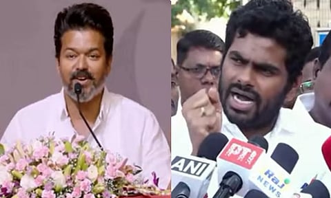 மைக்கில் பேசுவது அரசியல் இல்ல.. களத்தில் இறங்கி வேலை செய்யணும்- அண்ணாமலை