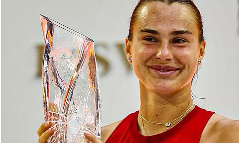 மியாமி ஓபன் டென்னிஸ்: சாம்பியன் பட்டம் வென்றார் சபலென்கா