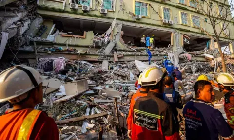 மியான்மர் நிலநடுக்கம்: பலி எண்ணிக்கை 3,145 ஆக அதிகரிப்பு