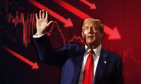 டிரம்ப் வரி விதிப்பு: அமெரிக்க பங்குச் சந்தைகளில் மிகப் பெரிய சரிவு