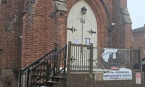 கனடாவில் கிருஷ்ணர் கோவில் மீது தாக்குதல்