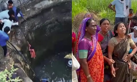 கிணற்றில் பாய்ந்த டிராக்டர்.. வயல் வேலைக்கு சென்ற 7 பெண்கள் நீரில் மூழ்கி பலி