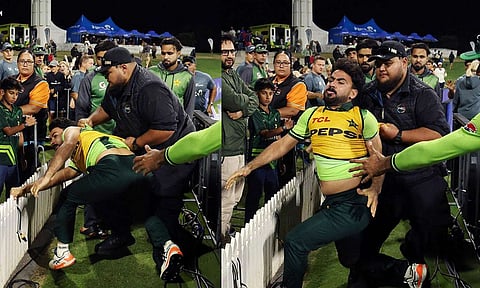 பாகிஸ்தான் வீரர்- ரசிகர் இடையே மோதல்: நியூசிலாந்துக்கு எதிரான போட்டியின்போது பரபரப்பு
