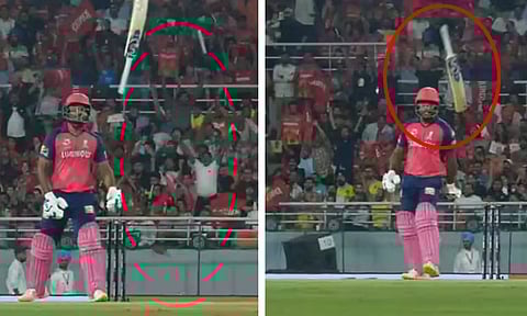 அவுட்டான கோவத்தில் 'பேட்'டை தூக்கி போட்ட சஞ்சு சாம்சன் - வைரல் வீடியோ