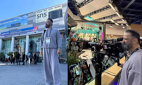 லாஸ் வேகஸில் நடந்த NAB Show 2025-ல் கலந்து கொண்ட   கமல்ஹாசன்