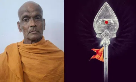 மருதமலை தனியார் மடத்தில் வெள்ளி வேல் திருடிய சாமியார் கைது