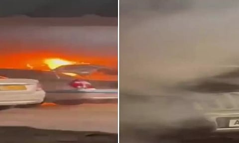 விசாகப்பட்டினம் அரசு அலுவலக வளாகத்தில் தீ விபத்து- கார்கள் எரிந்து நாசம்