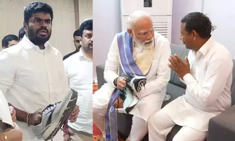 இவருதான் அரியானா அண்ணாமலையா!.. 14 ஆண்டுகளாக செருப்பு அணியாத நபருக்கு ஷூ வாங்கி கொடுத்த மோடி