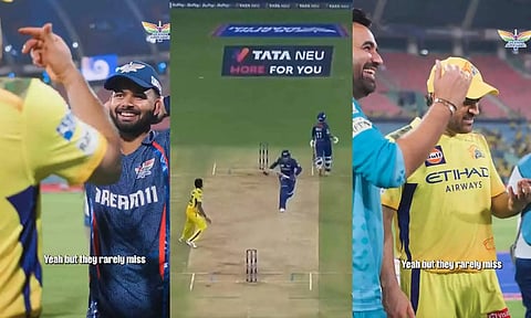 ரன் அவுட் ரசியத்தை ரிஷப் பண்ட், ஜாகீர் கானிடம் ஜாலியாக பேசிய தோனி- வைரலாகும் வீடியோ