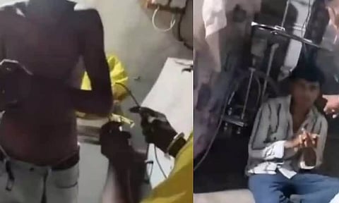 தொழிலாளர்களின் நகங்களை பிடுங்கி, நிர்வாணப்படுத்தி  மின்சாரம் பாய்ச்சி சித்திரவதை - அதிர்ச்சி வீடியோ