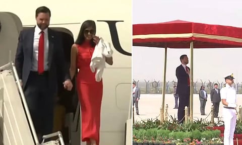 மனைவி உஷாவுடன் இந்தியா வந்தடைந்தார் அமெரிக்க துணை அதிபர் ஜே.டி. வான்ஸ்!