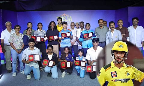 தமிழ்நாட்டை சேர்ந்த 10 விளையாட்டு வீரர்களுக்கு நிதி உதவி வழங்கிய துபே