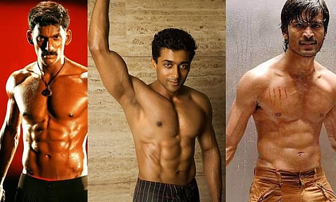 தமிழ் சினிமாவில் முதன் முதலில் `சிக்ஸ் பேக்'வைத்தது தனுஷ் - சிவக்குமார் பேச்சுக்கு விஷால் பதிலடி