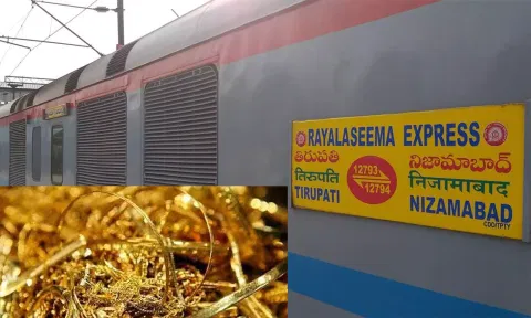 திருப்பதி அருகே எக்ஸ்பிரஸ் ரெயிலில் பயணிகளை மிரட்டி நகை, பணம் கொள்ளை