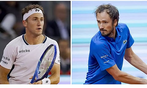 மாட்ரிட் ஓபன் டென்னிஸ்: மெத்வதேவுக்கு அதிர்ச்சி அளித்த காஸ்பர் ரூட்