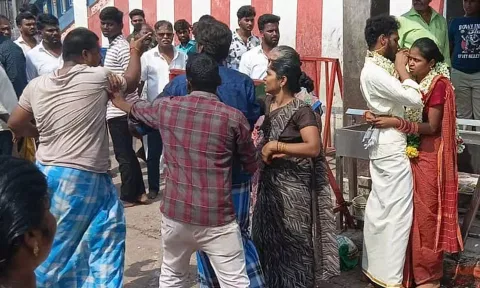 திருமணத்தில் களேபரம்.. உஷாரான மாப்பிள்ளை.. உடனே செய்த அல்டிமேட் செயல்