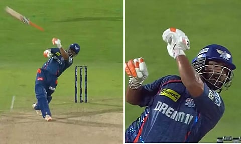 விதவிதமா அவுட் ஆவேன்... பேட்டை பறக்கவிட்ட பண்ட் - வீடியோ வைரல்