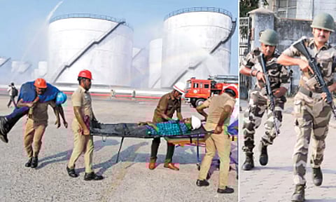 வடசென்னை அனல்மின்நிலையம், கூடங்குளம் அணுமின் நிலையத்தில் 3-வது நாளாக இன்று பாதுகாப்பு ஒத்திகை