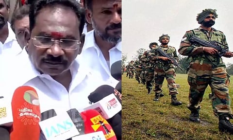 ராணுவ வீரர்கள் எல்லையில் போய் சண்டையா போட்டாங்க! - செல்லூர் ராஜு சர்ச்சை பேச்சு