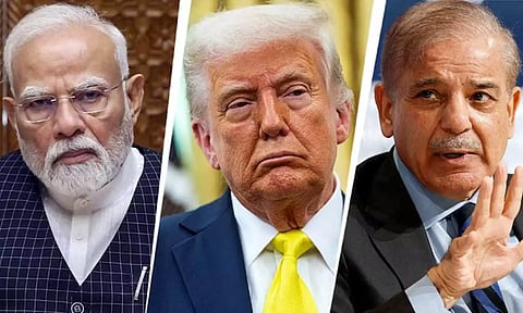 இந்திய பிரதமர் மற்றும் பாகிஸ்தான் பிரதமரை ஒரே நேர்கோட்டில் நிறுத்தி டிரம்ப் புகழாரம்