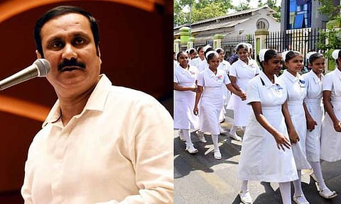 வெள்ளை உடை தேவதைகளின் நலனில் அக்கறை காட்டுவோம்- அன்புமணி