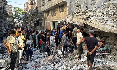 காசாவில் இஸ்ரேல் நடத்திய தாக்குதல்: 22 குழந்தைகள் உள்பட 60 பேர் பலி