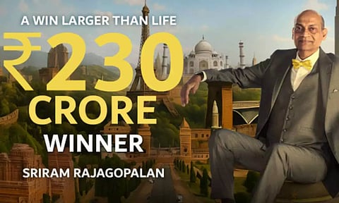 லாட்டரி மூலம் ரூ.230 கோடியை அள்ளிய சென்னை என்ஜினீயர்